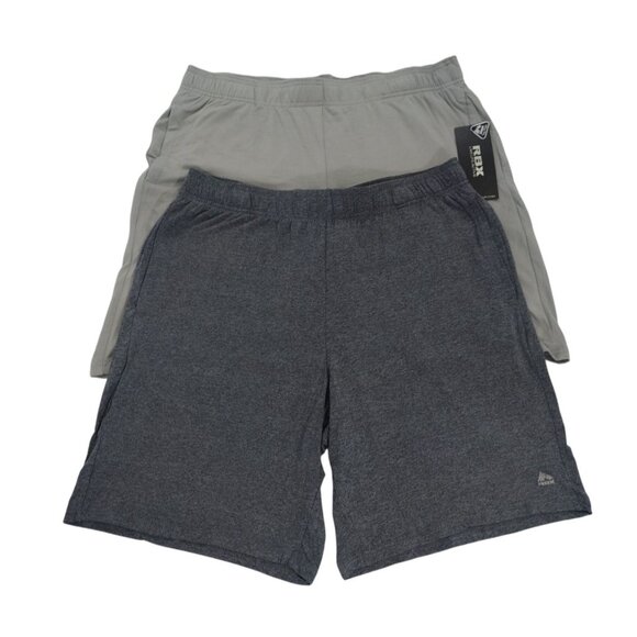 RBX Mens Performance Shorts 2Pack L/G Live Life Active Lightweight Elastic Waist - Picture 1 of 7